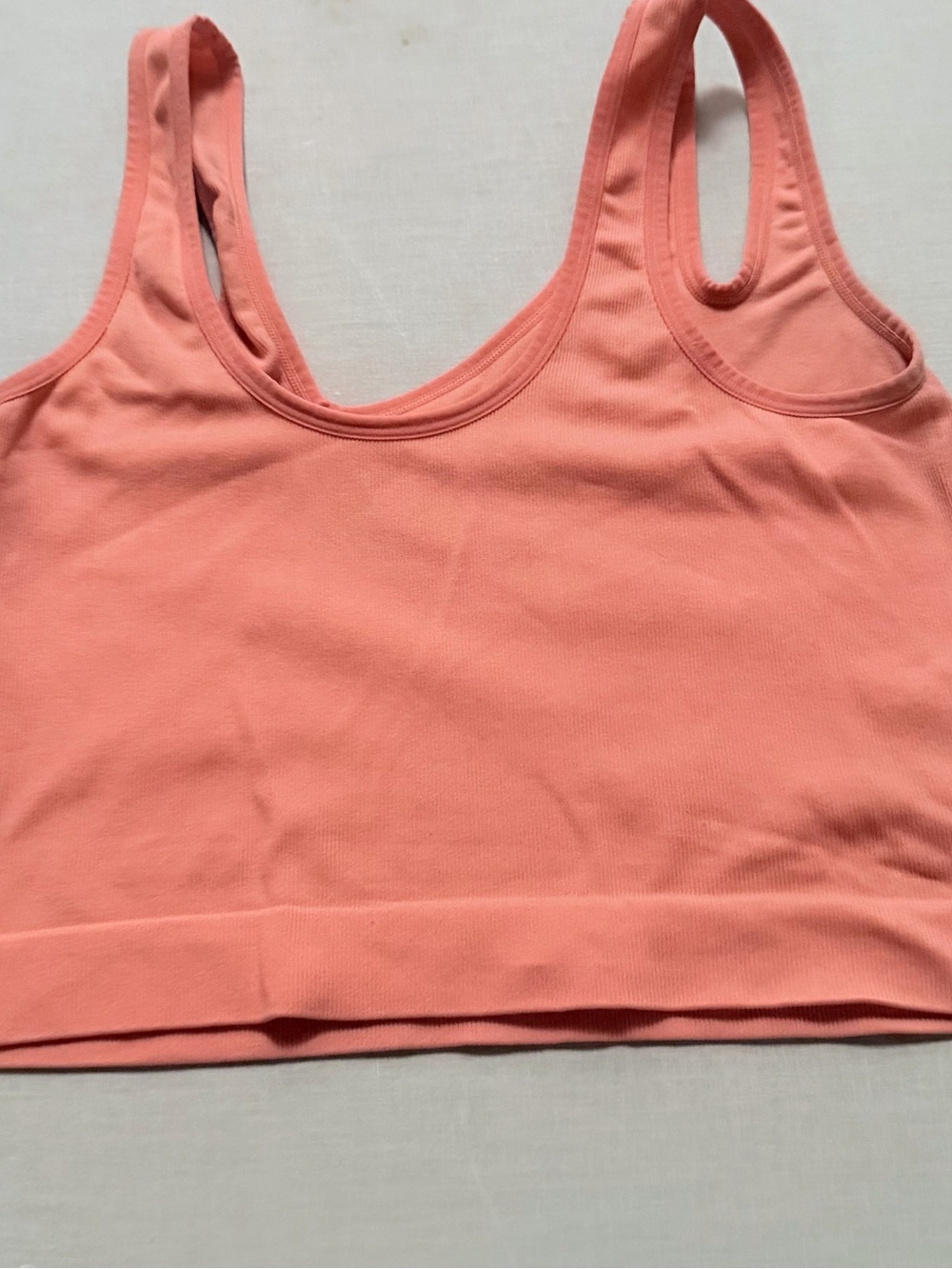 Women's Scoop Neck Tank Top - Peach Coral
